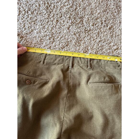Vintage Wool Olive Green Military OG Fatigue 31x32 Pants - Picture 8 of 10